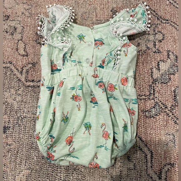 Bonnie Baby Flamingo Romper - Picture 2 of 3